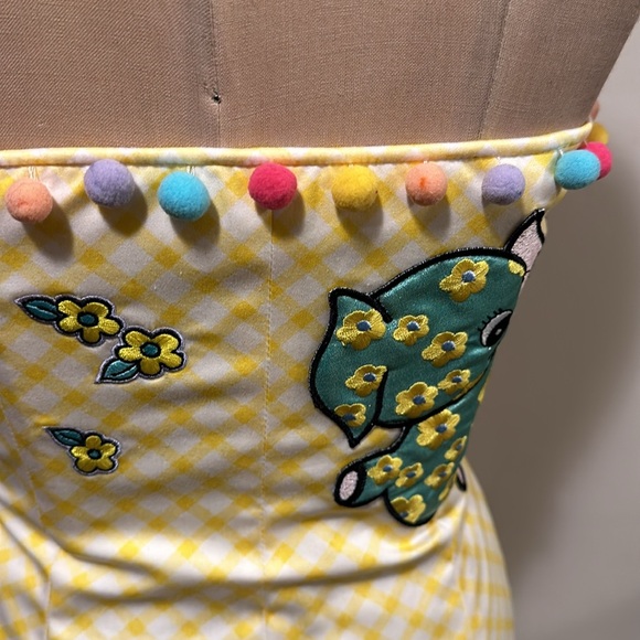 Moschino Couture Yellow Strapless Ladies Who Lunch Dress - Picture 7 of 15